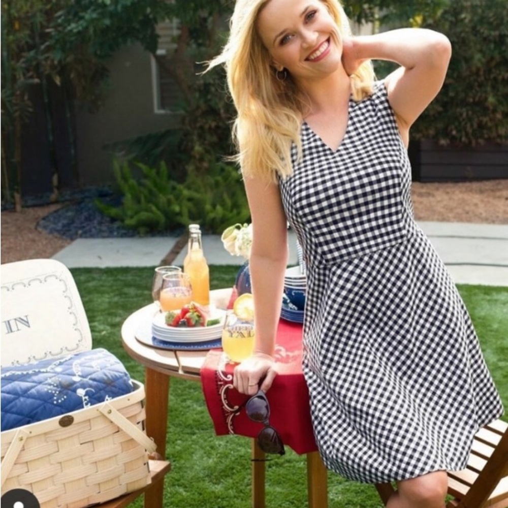 Draper James Gingham Love Circle Dress Size 10